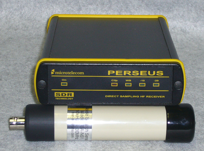 SDR受信機( PERSEUS ) + 検知コイルでノイズ源の探索